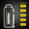 E-SMARTER W5135 Mini Keychain Strong Light Portable Flashlight(Black)
