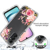 For Samsung Galaxy A24 5G / 4G Transparent Painted Phone Case(Pink Rose)