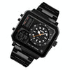 SKMEI 1392 Multi-Function Outdoor Sports Watch Business Double Display Waterproof Electronic Watch(Black)