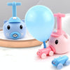 Piggy Air Powered Balloon Car Friction Car Children Intellectual Toy(Pink)
