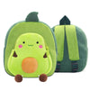 Vegetable Fruit Series Cartoon Plush Kids Backpack Children School Bags(Avocados)