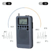 HRD-104 Mini Portable FM + AM Two Band Radio with Loudspeaker(Grey)