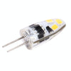 G4 2W 120LM Corn Light Bulb, 6 LED SMD 2835 Silicone, DC 12V(Warm White)