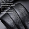110cm Men Leather Automatic Buckle Belt Business Style Waist Band(K902 Golden)