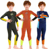 DIVE & SAIL M150501K Children Warm Swimsuit 2.5mm One-piece Wetsuit Long-sleeved Cold-proof Snorkeling Surfing Anti-jellyfish Suit, Size: XXL(Orange)