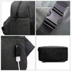 SLR Camera Bag Men Crossbody  Photography Bag Waterproof Carrying Case with USB Charging Port, Size: Small