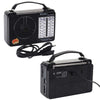 BAIJIALI BJL-607AC Full Band Multi-functional Retro Radios Big Voice Radio(Black)