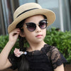 Fashion Baby Girls and Boys Cat Eyes Sunglasses Anti-UV Sunglasses(Black)