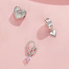 S925 Sterling Silver Love DIY Jewelry Beads(SCC2693)
