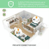 SM70 7" 720P Video Baby Monitor with 2-Way Audio & Temperature Alert (US Plug)