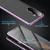For Samsung Galaxy S25 5G HD Full Cover Magnetic Metal Tempered Glass Phone Case(Purple)