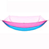Outdoor Camping Anti-Mosquito Quick-Opening Hammock, Spec: Single (Pink+Sky Blue)