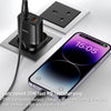 Yesido YC46 PD20W USB-C / Type-C + USB Travel Charger with 1m Type-C to 8 Pin Cable, UK Plug(Black)