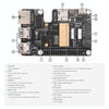 Waveshare For Raspberry Pi 5 PCIe to MiniPCIe / Gigabit Ethernet / USB 3.2 Gen1 HAT, Spec: No Accessories