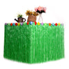 Hawaiian Table Dress Seaside Party Festive Bazaar Table Decorations, Size: 276x75cm(Dark Green)