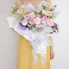4cm x 9m Light Blue Symphony Fishtail Yarn Flower Cake Baking Packaging Ribbon Lace Decorative Webbing