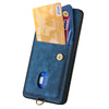 For Samsung Galaxy S25 5G Retro Card Wallet Fold Leather Phone Case with Strap(Blue)
