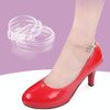 Transparent Silicone Invisible High Heels Leather Shoes Anti-Heel Laces(Transparent)