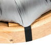 120x50x8cm Home Soft Lounger Cushion Garden Fabric Backrest Rattan Chair Cushion(Black)
