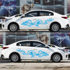 2 PCS/Set D-418 Dragon Totem Tribe Pattern Car Modified Decorative Sticker(Blue)