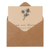 6pcs /Set DIY Thank You Printed Greeting Cards Valentine Day Greeting Message Card(Retro Plant)