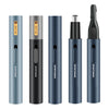 SPORTSMAN Metal Aluminum Tube Body Rechargeable Nose Hair Device, Style: Eyebrow 2 In 1(Black)