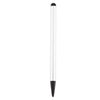 Resistive Capacitive Touch Screen Precision Touch Double Tip Stylus Pen(Silver)