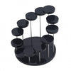 12 Rounds Base Acrylic Jewelry Ring Display Stand( Black)