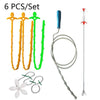 Kitchen Pipe Dredge Hook Sewer Toilet Anti-Blocking Sink Dredge Kit, Style: 6 PCS/Set-1M