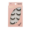 4 Pairs In One Box Handmade Mink False Eyelashes Slender And Long Three-Dimensional Multilayer Eyelashes(G100)