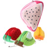 Triangle Plush Fruit Creative Three-dimensional Cute Children Change Bag Key Bag Gift(Watermelon)