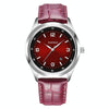 YAZOLE 552 Luminous Pointer Calendar Waterproof Quartz Watch(Number+Red)