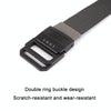 Men Lightweight Metal Free Casual Elastic Belt, Length: 120cm(Twill Black)