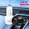 P29 48W PD30W + QC3.0 18W USB Dual Port Car Charger(White)