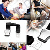 Two Point Aircraft Buckle Adjustable Seat Belt Extended Band(Black)