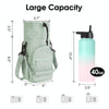 Water Bottle Holder With Strap Cross Body Sling Bag For Within 40oz Cup(Blue)