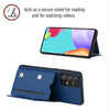 For Samsung Galaxy A73 5G Skin Feel PU + TPU + PC Phone Case(Blue)