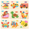 5 PCS Children Wooden 3D Puzzle Baby Educational Early Education Toys(Crab)