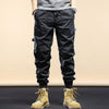 Mens Overalls Long Pants Casual Loose Leg Jeans, Size: M(Khaki)