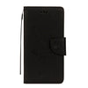 For Galaxy J7 (2017) (EU Version) Pressed Flowers Butterfly Pattern Horizontal Flip Leather Case with Holder & Card Slots & Wallet & Lanyard (Black)