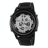 SANDA  411 Multifunctional Wports Watch Male Youth Fashion Model Male Waterproof Student Electronic Watch(Black  White)