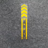 10pcs Motorcycle Car Fender Reflective Sticker Modified Decorative Waterproof Sticker Arrow Star(Yellow)