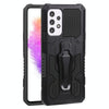 For Samsung Galaxy A73 5G Armor Warrior Shockproof PC + TPU Phone Case(Black)