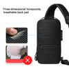 WEIXIER 9530 Men Oxford Cloth Chest Bag Anti-theft Crossbody Bag Sports Backpack(Black)