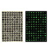 Car Button Luminous Sticker General PET Waterproof Wear-Resistant Car Sticker(Number 2)