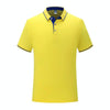 Thin Lapel Short-Sleeved POLO Shirts Group Workwear Advertising Shirts, Size: XXXXL(Yellow)
