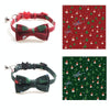 Christmas Pet Collar with Bells & Bow (Green)