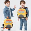 Kindergarten Schoolbag Cartoon Car Plush Backpack Children Cute Shoulder Bag(Station Wagon)