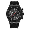 OCHSTIN 6100E Multifunctional Quartz Waterproof TPU Strap Men Watch(Black)