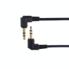 3.5mm Stereo Car Audio Cable PU Gold-plated Elbow Spring Cable(Male To Male)